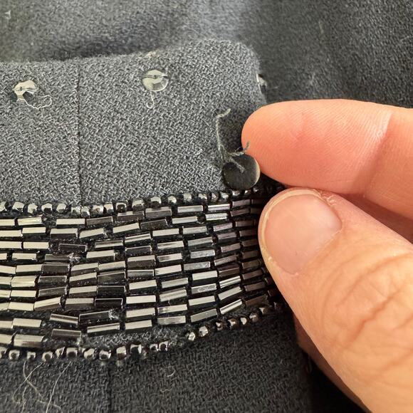 Vintage‎ Nolan Miller Wool bead and sequine dress blazer - Picture 8 of 15